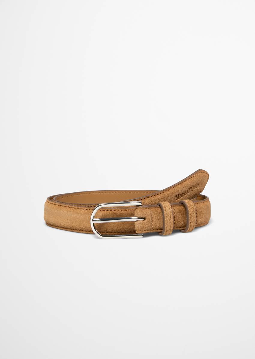 Belt made from soft suede cowhide