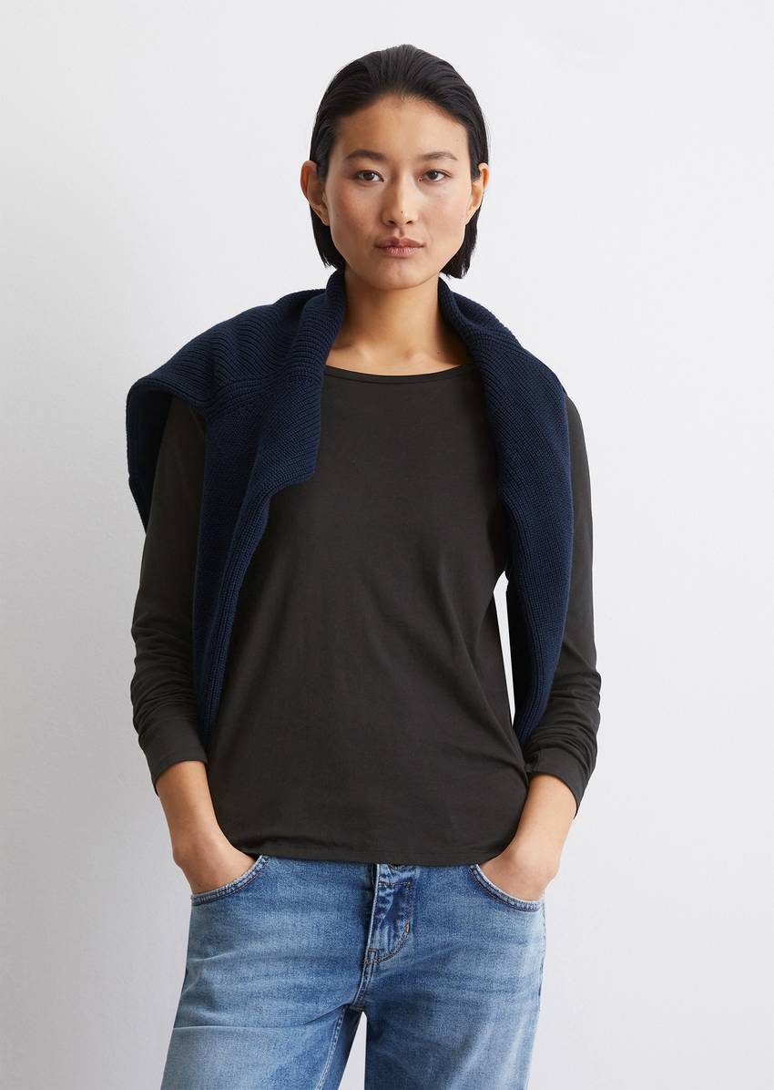 Longsleeve regular in organic cotton fabric