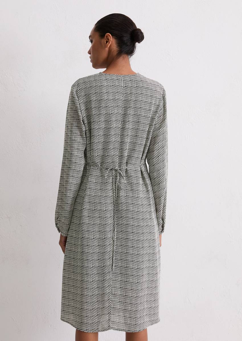 Dress shaped made from cupro-viscose-miy