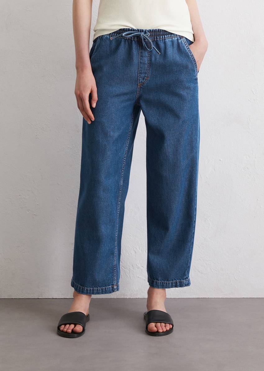 Flowing trousers wide made from TENCEL™ Lyocell mix