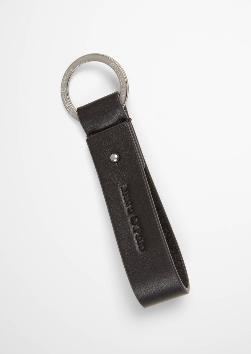 Key fob with elegant leather loop