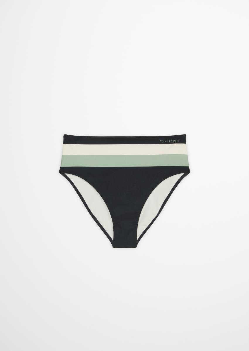 Bikini briefs high waist made from recycled material