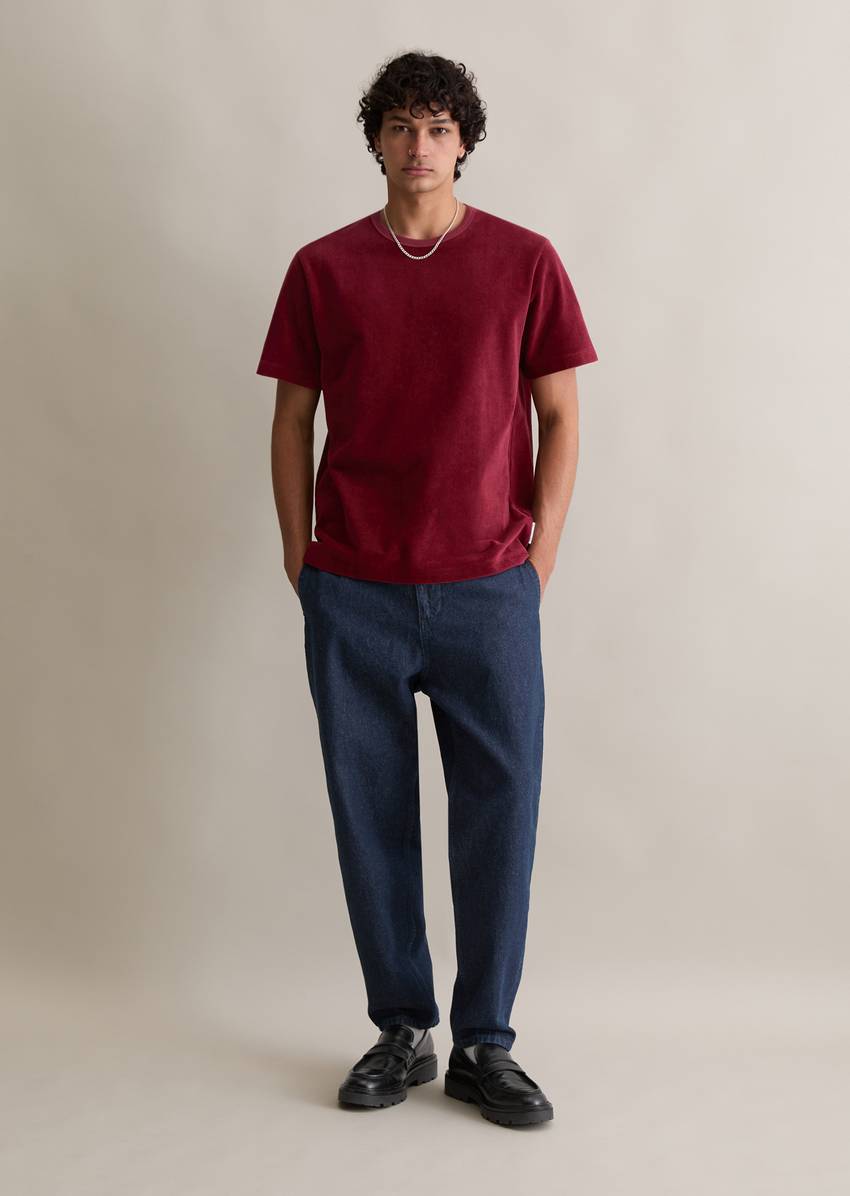 DfC T-Shirt relaxed made from soft terrycloth corduroy