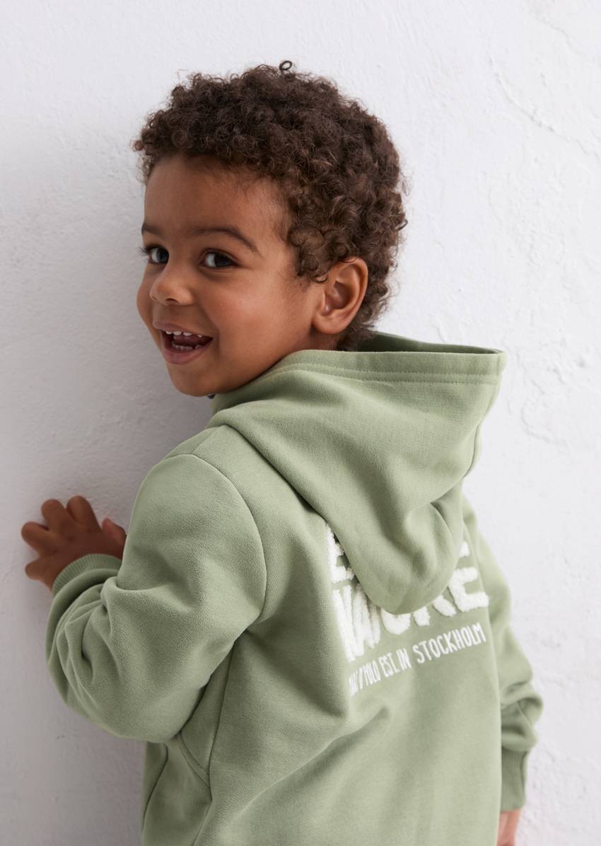 KIDS-BOYS Hoodie made from pure organic cotton