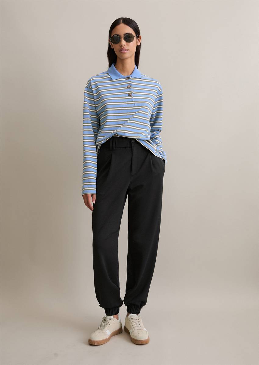 Relaxed jersey pants made from interlock quality