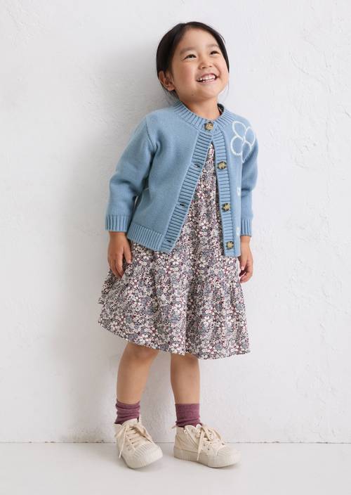 KIDS-GIRLS cardigan made from pure organic cotton