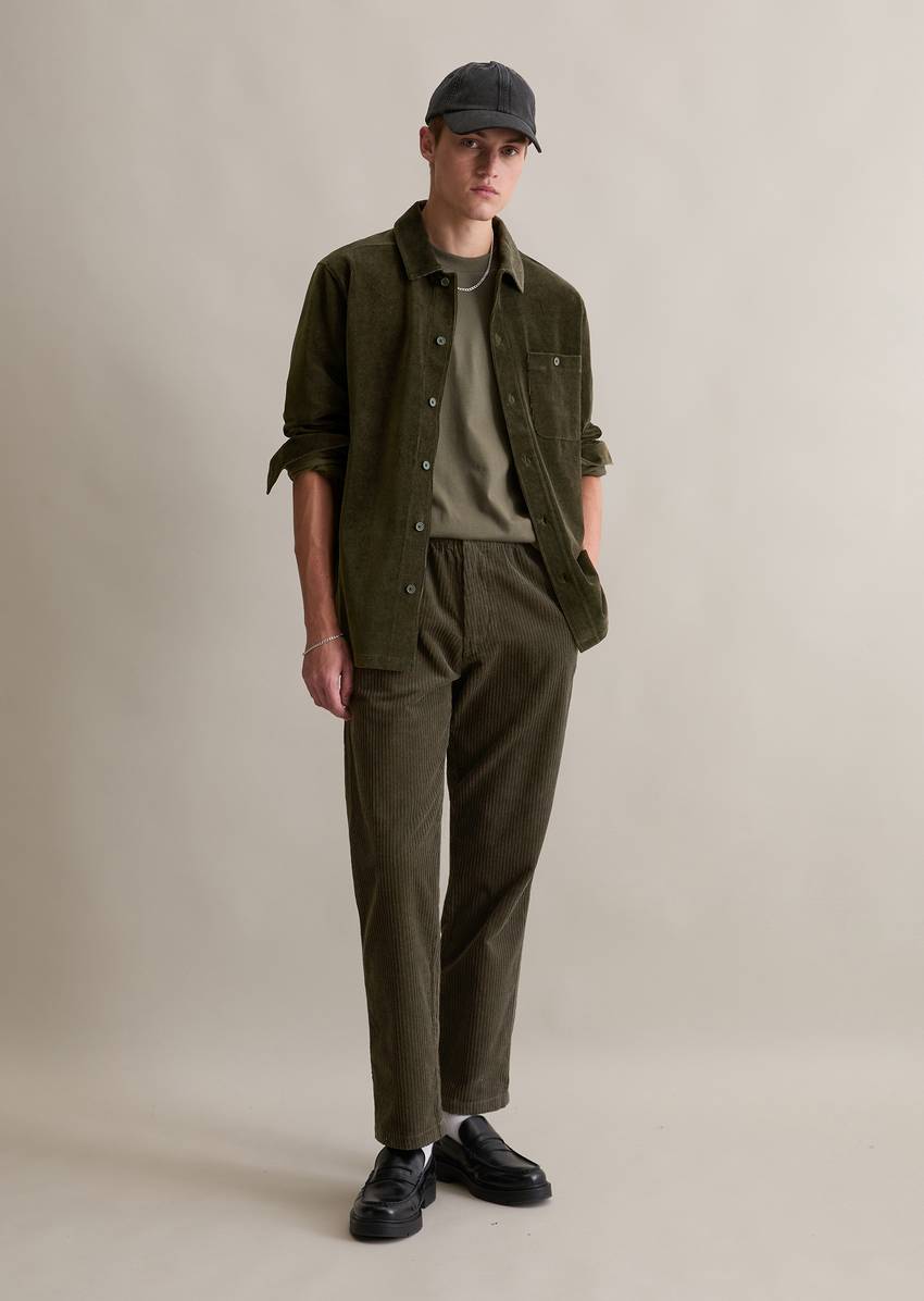 DfC jersey shirt relaxed made from soft terrycloth corduroy