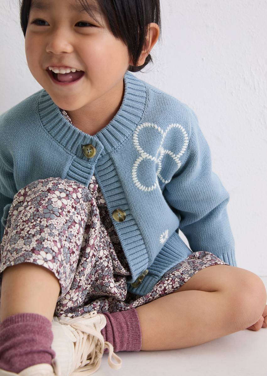 KIDS-GIRLS cardigan made from pure organic cotton