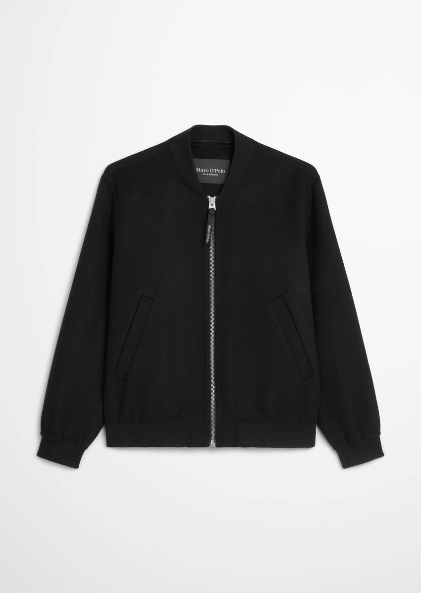 Blouson regular made from a recycled wool mix