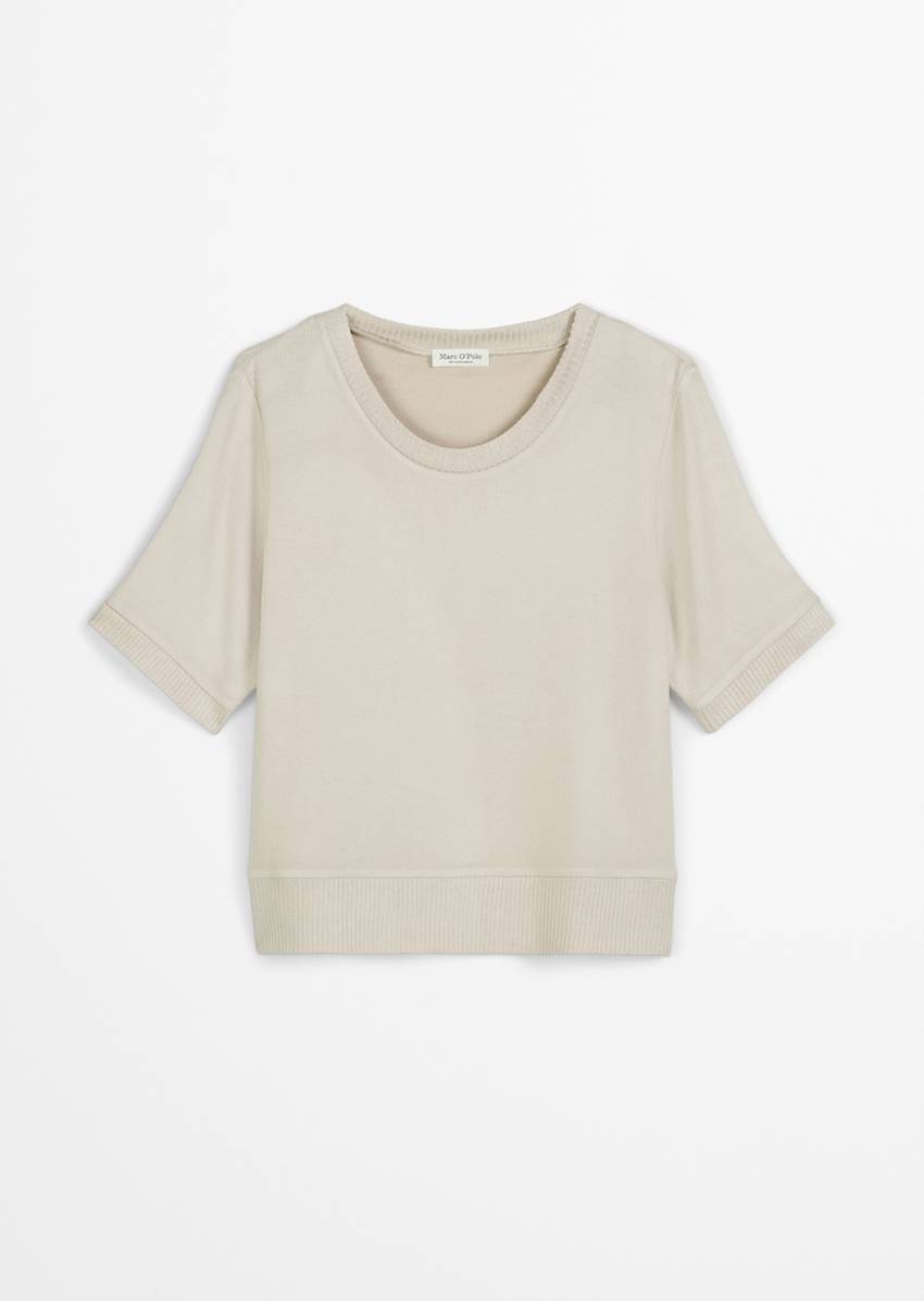 Lounge short-sleeved sweater Made from a soft TENCEL™ modal blend