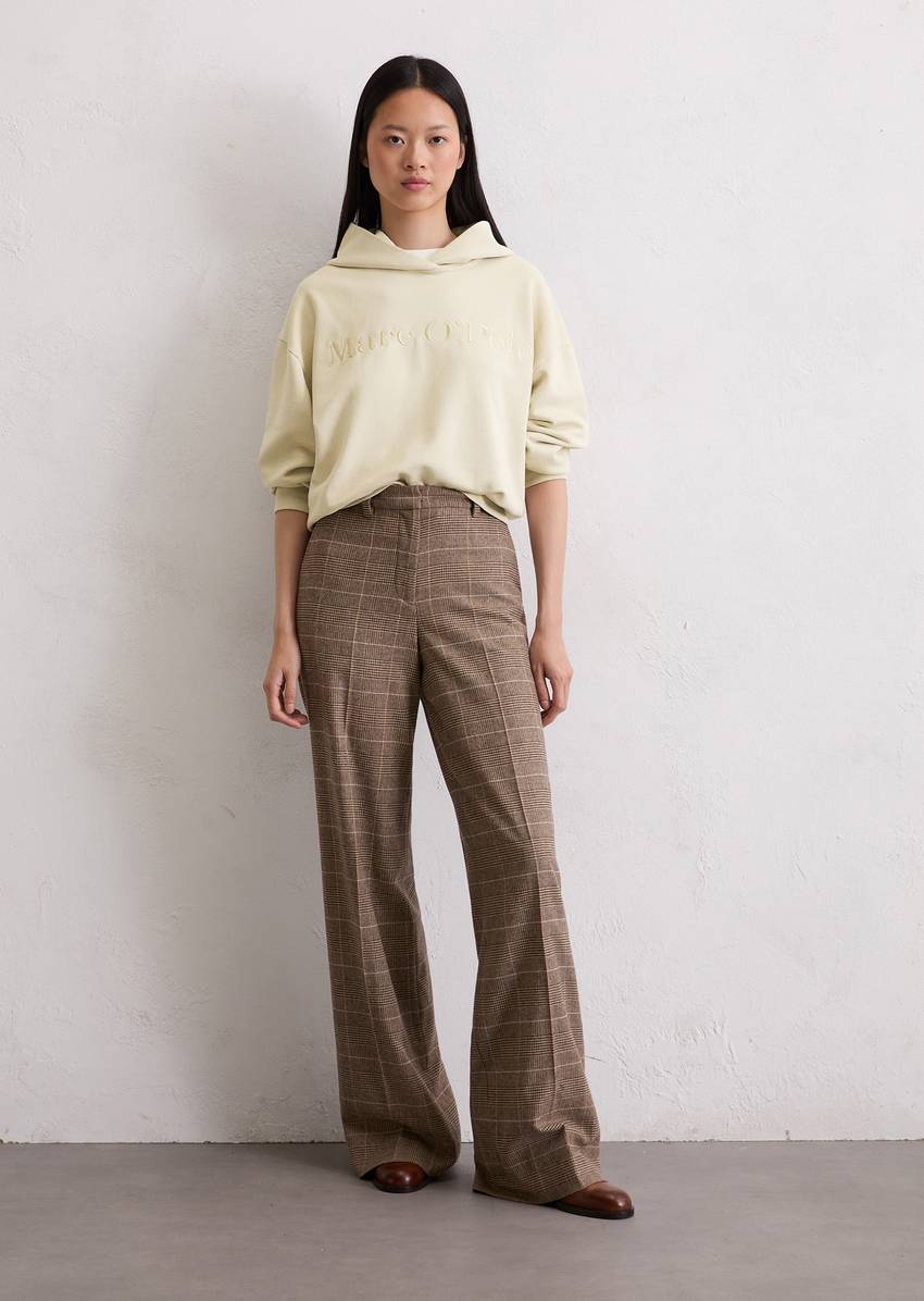 Logo hooded sweatshirt relaxed made from organic cotton