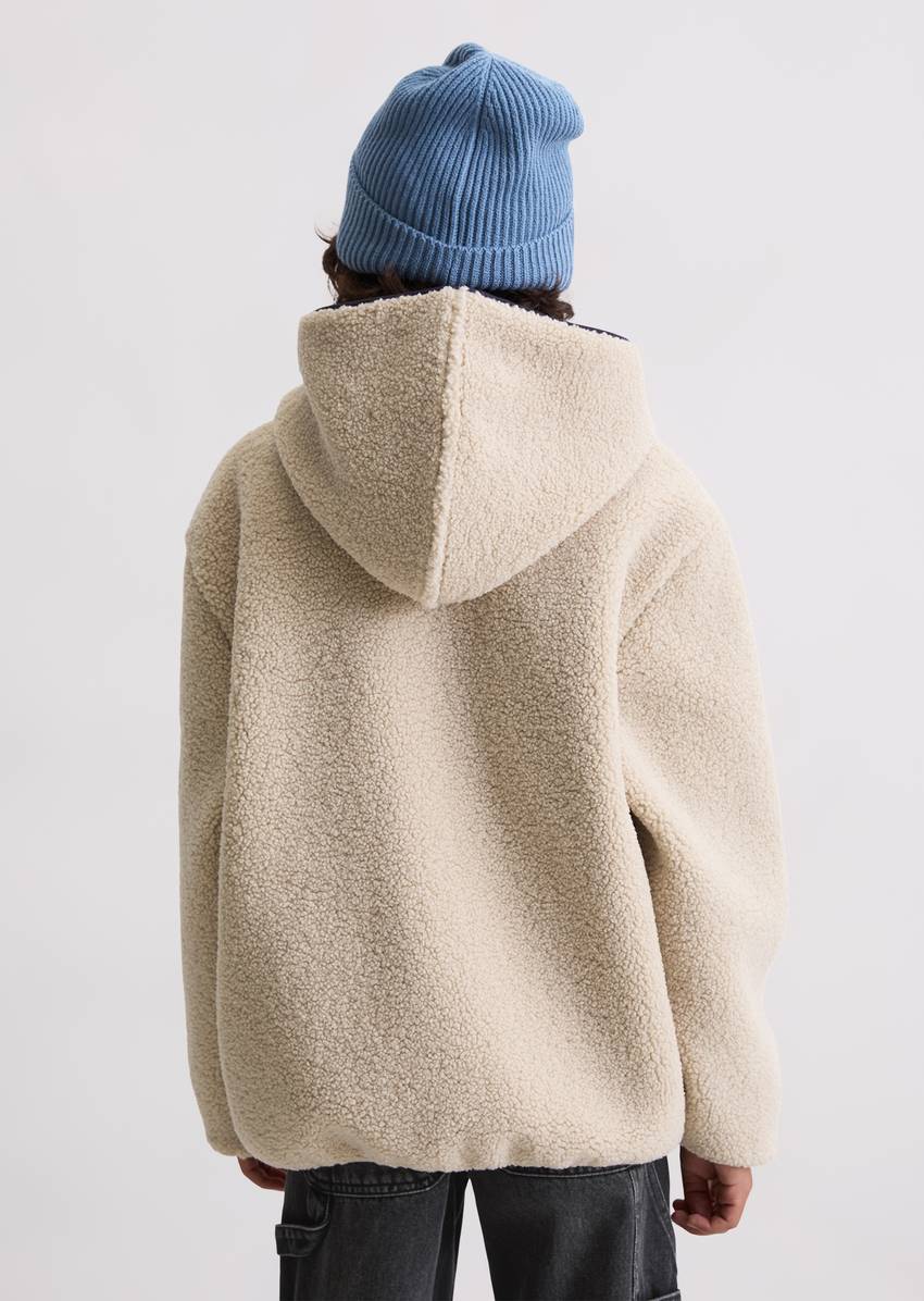 TEENS-BOYS teddy jacket with fleece inside