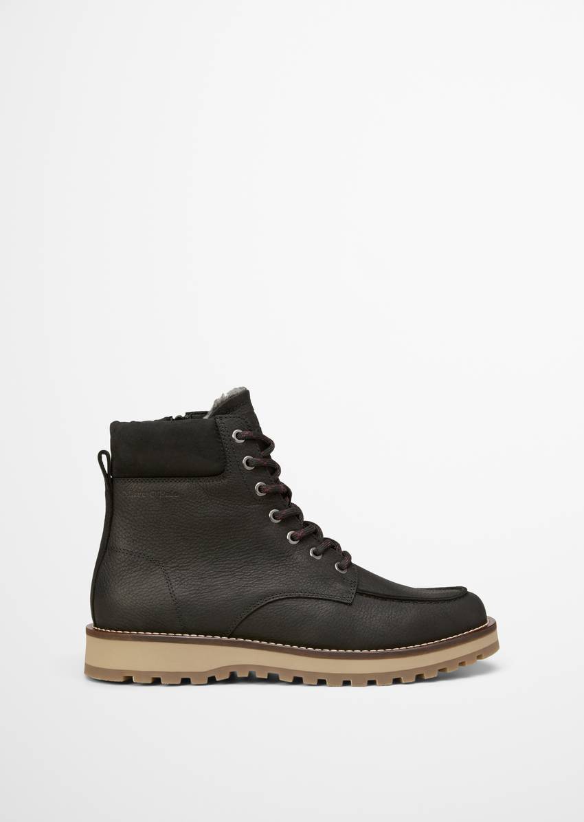 Lace-up boots model Jack with inside zipper
