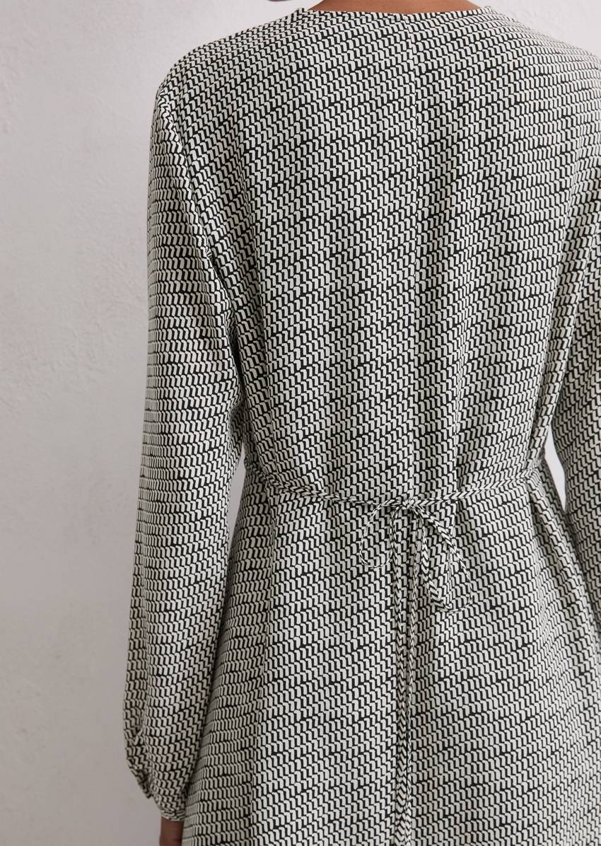 Dress shaped made from cupro-viscose-miy