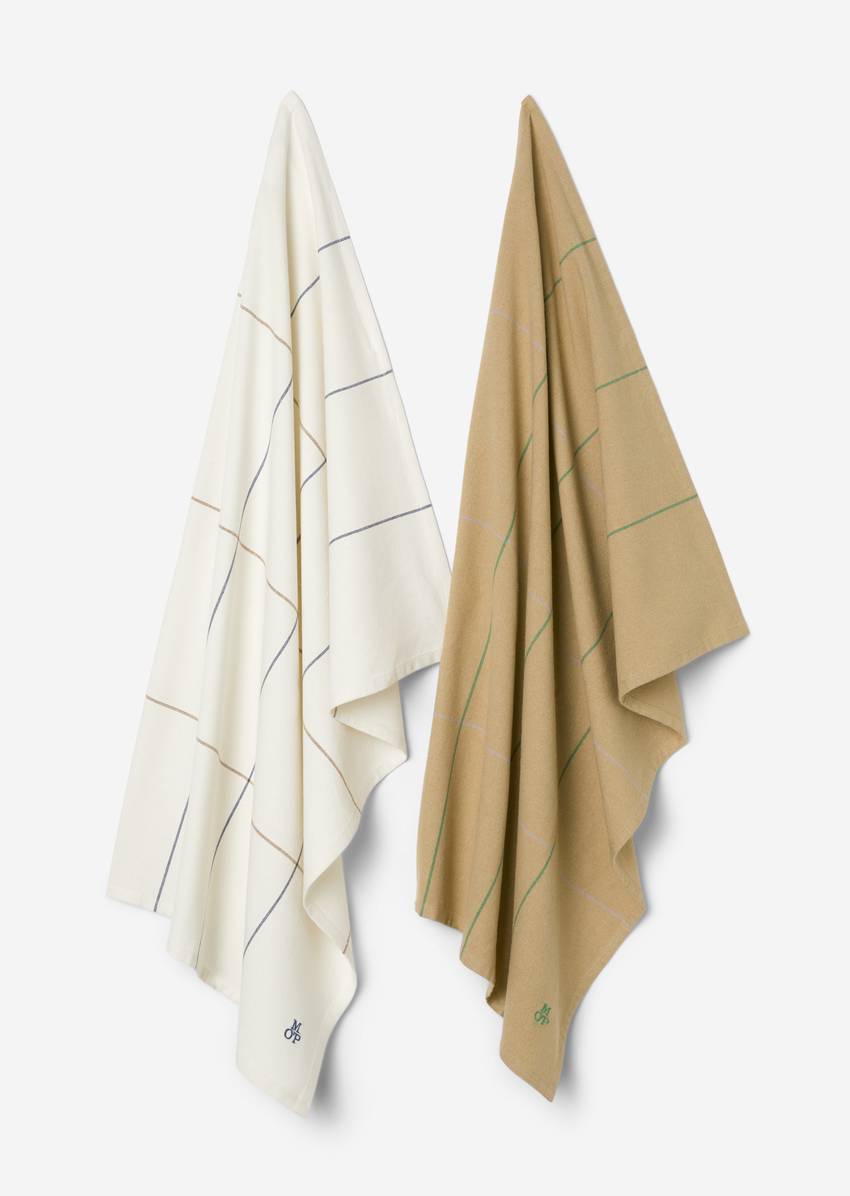 Checkered tea towel In pack of 2