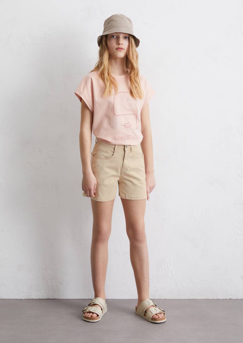 TEENS-GIRLS Shorts made from an organic cotton blend