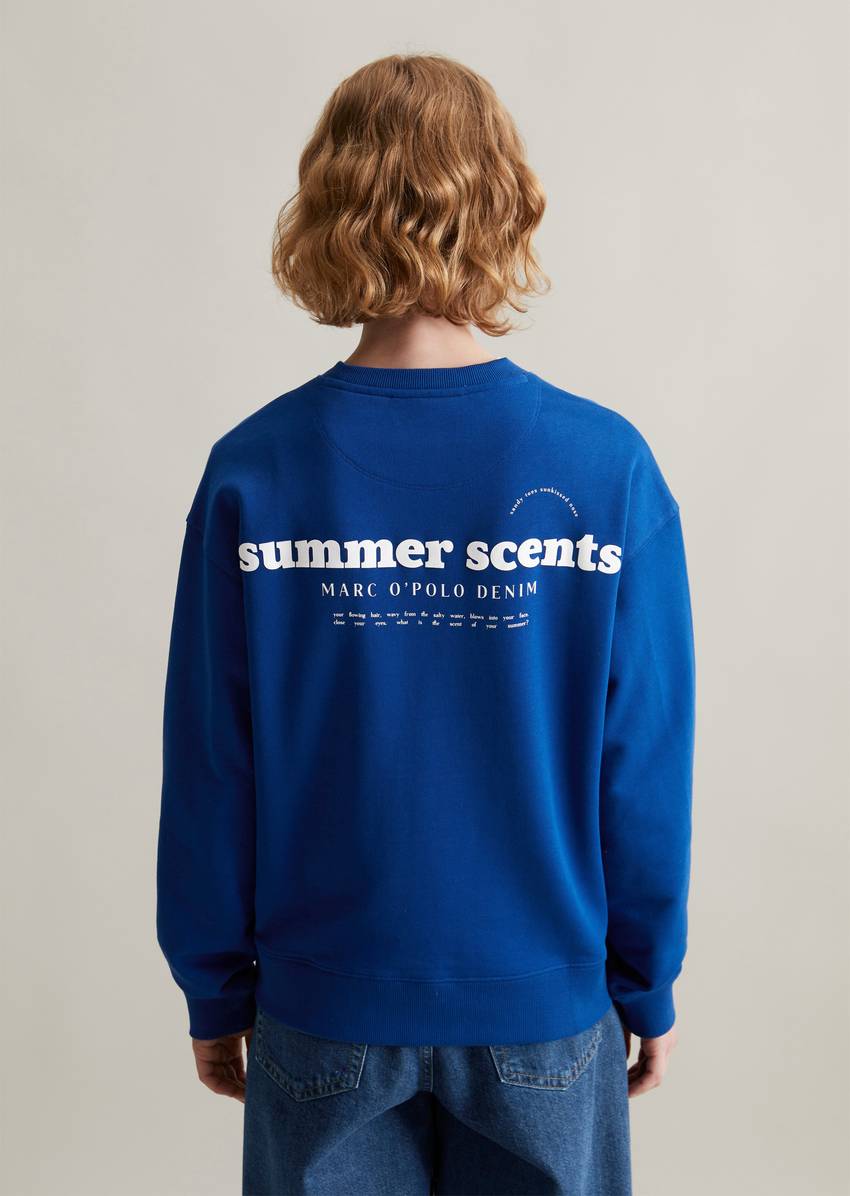 Oversize sweatshirt made from soft French terry