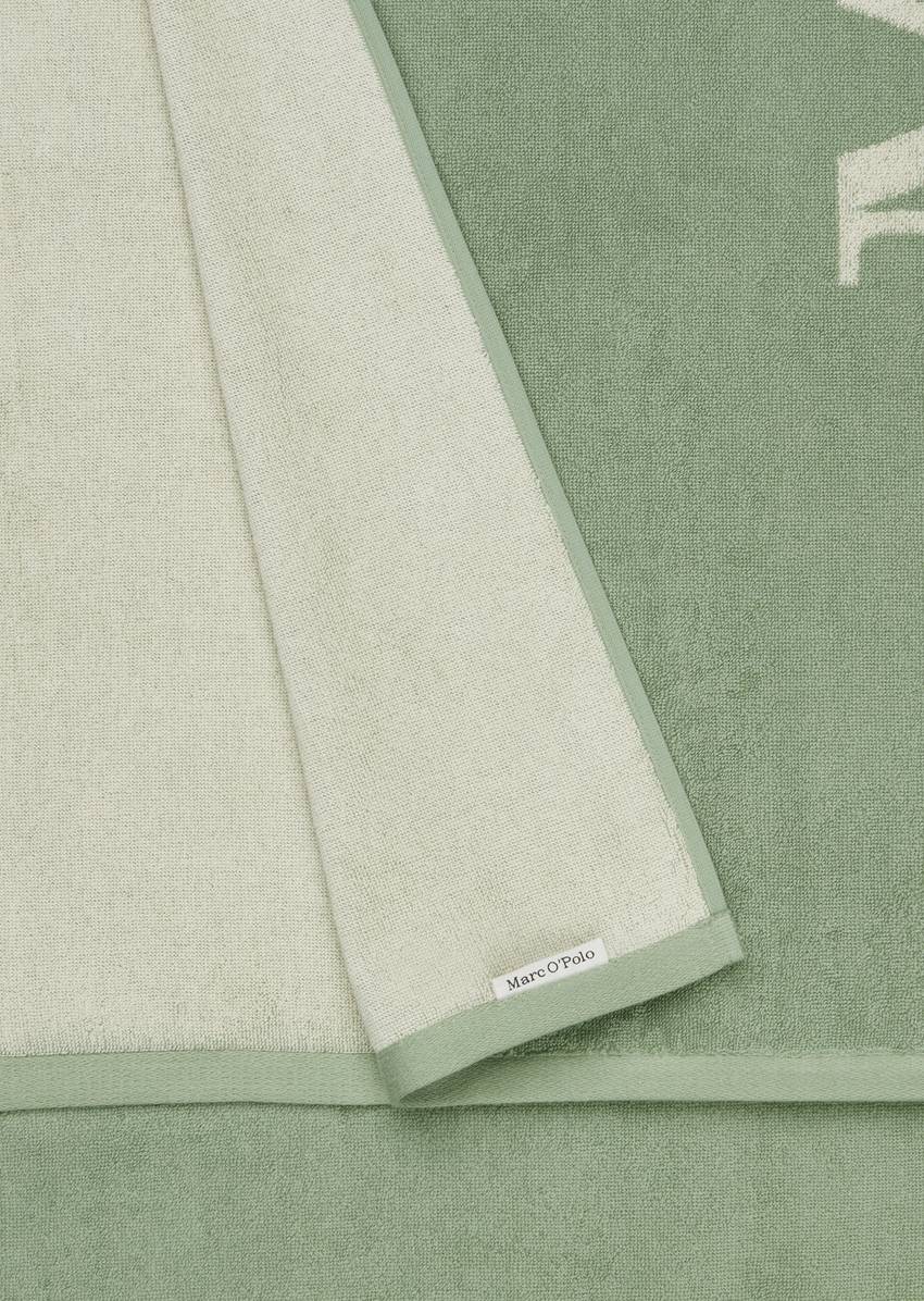 Statement bath towel made from pure organic cotton