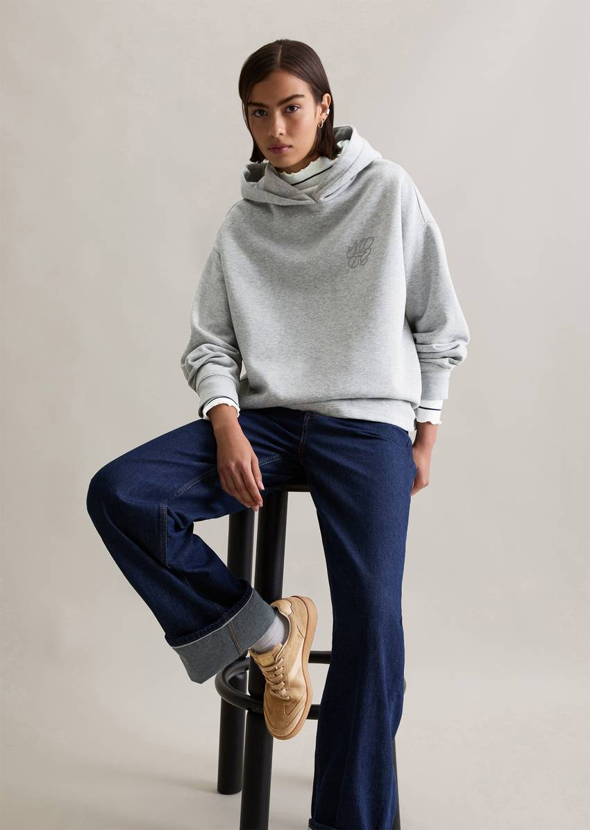 Hoodie regular made from a soft organic cotton blend