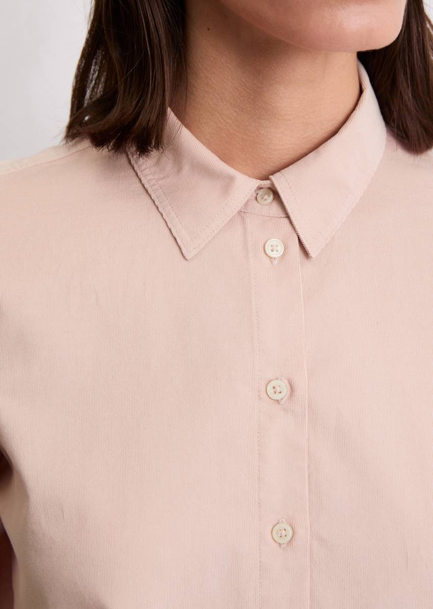 Blouse in velvety corduroy quality