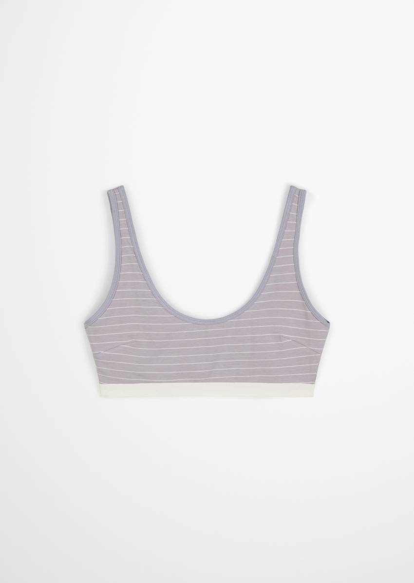 Bustier made from an organic cotton blend