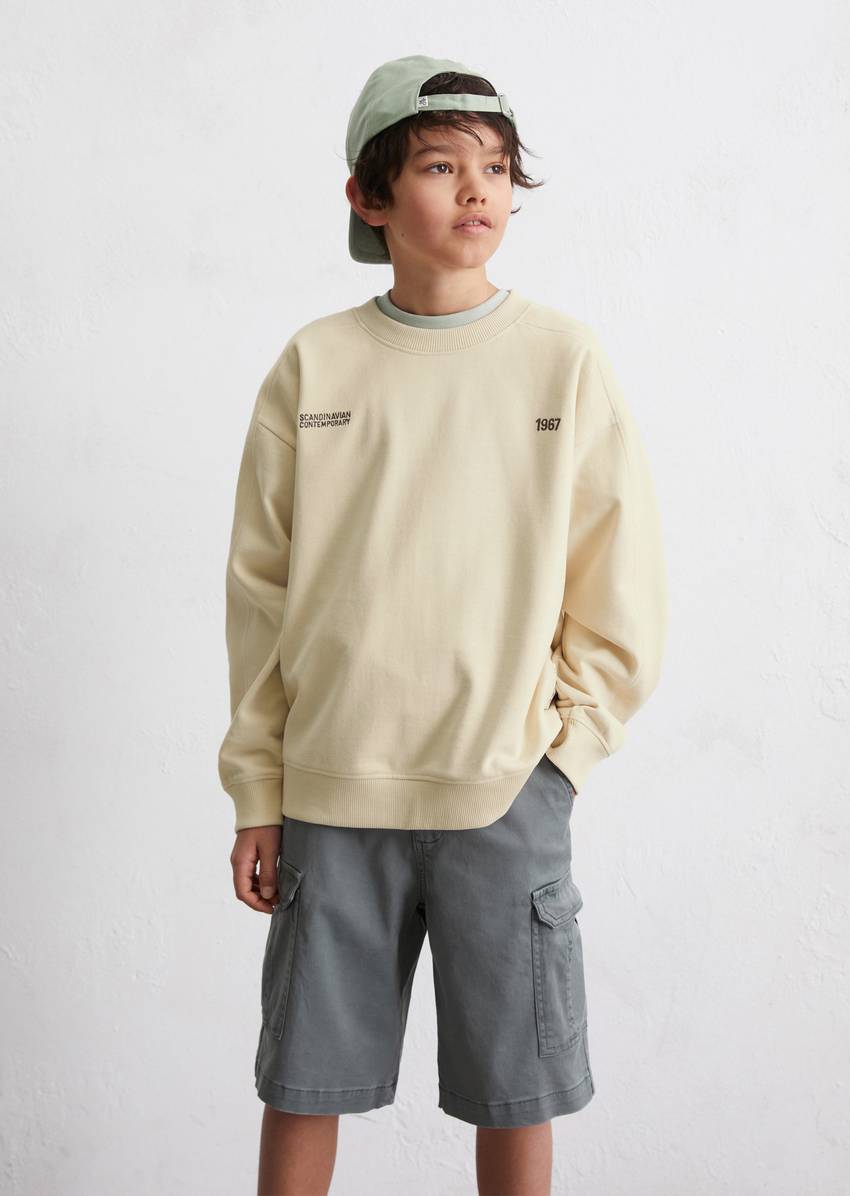 TEENS-BOYS sweatshirt made from pure organic cotton