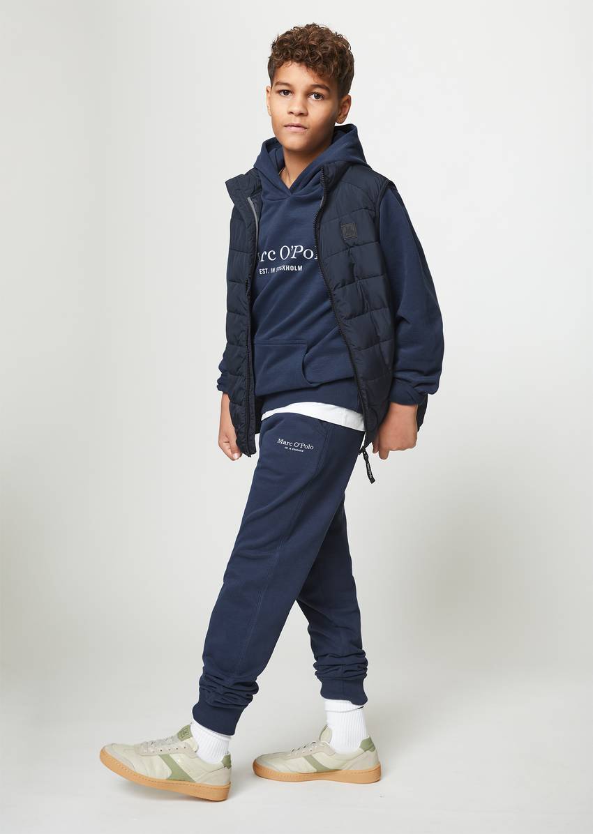 TEENS-UNISEX quilted vest with padding from Unifi REPREVE®.