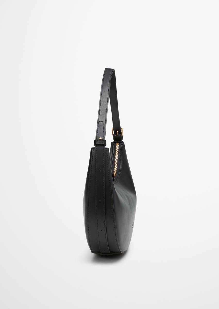 Crossbody bag small made from fine cowhide