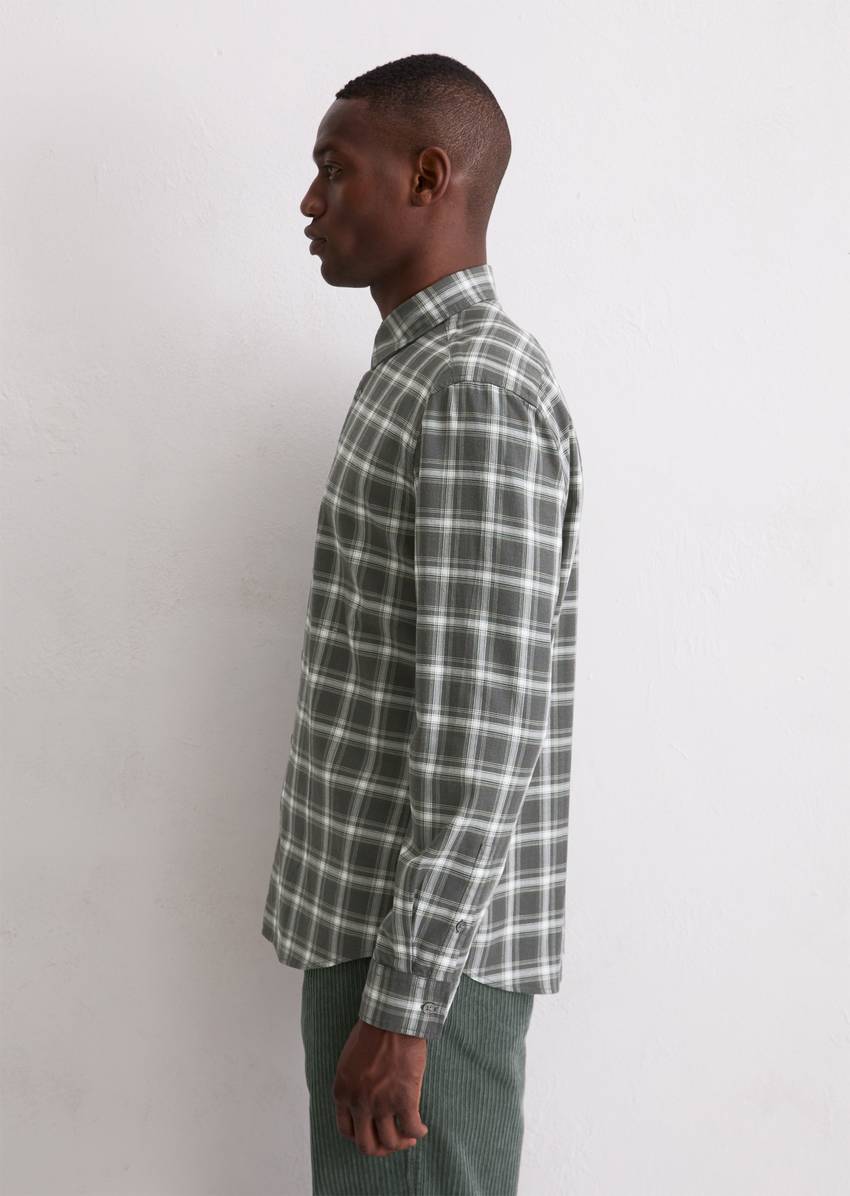 Regular shirt made from soft organic cotton flannel