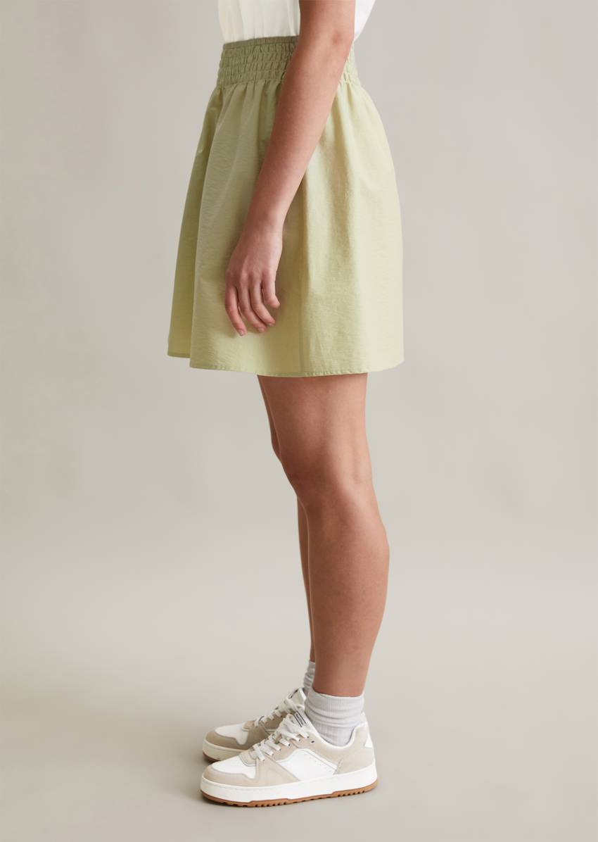 Flared skirt made from an organic cotton mix
