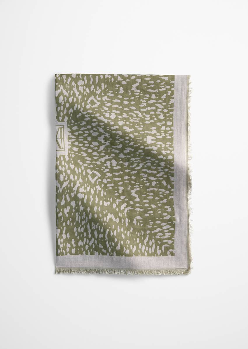 Carré cloth made from organic cotton jacquard