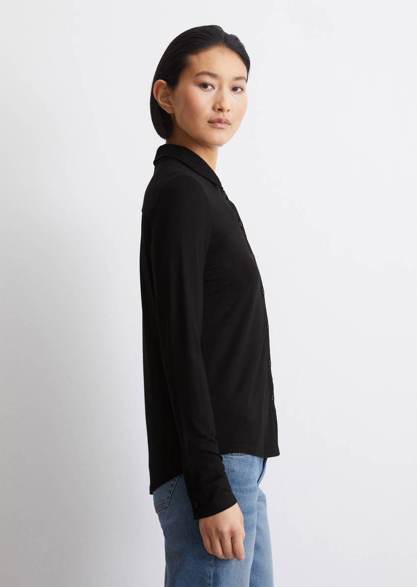 Regular jersey blouse from LENZING™ ECOVERO™