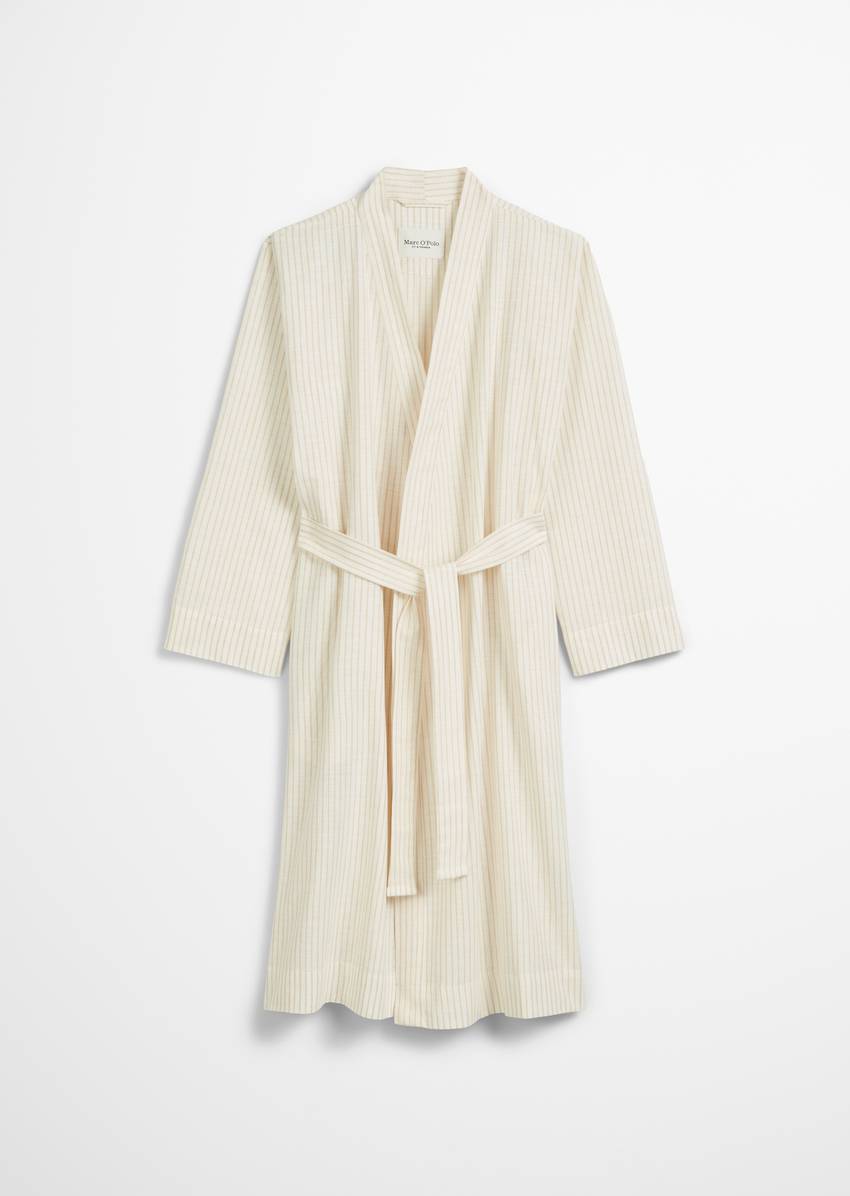 Ladies' bathrobe made from pure organic cotton