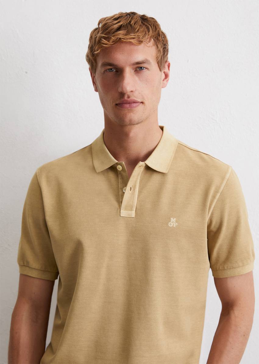 Piqué regular polo shirt made from organic cotton