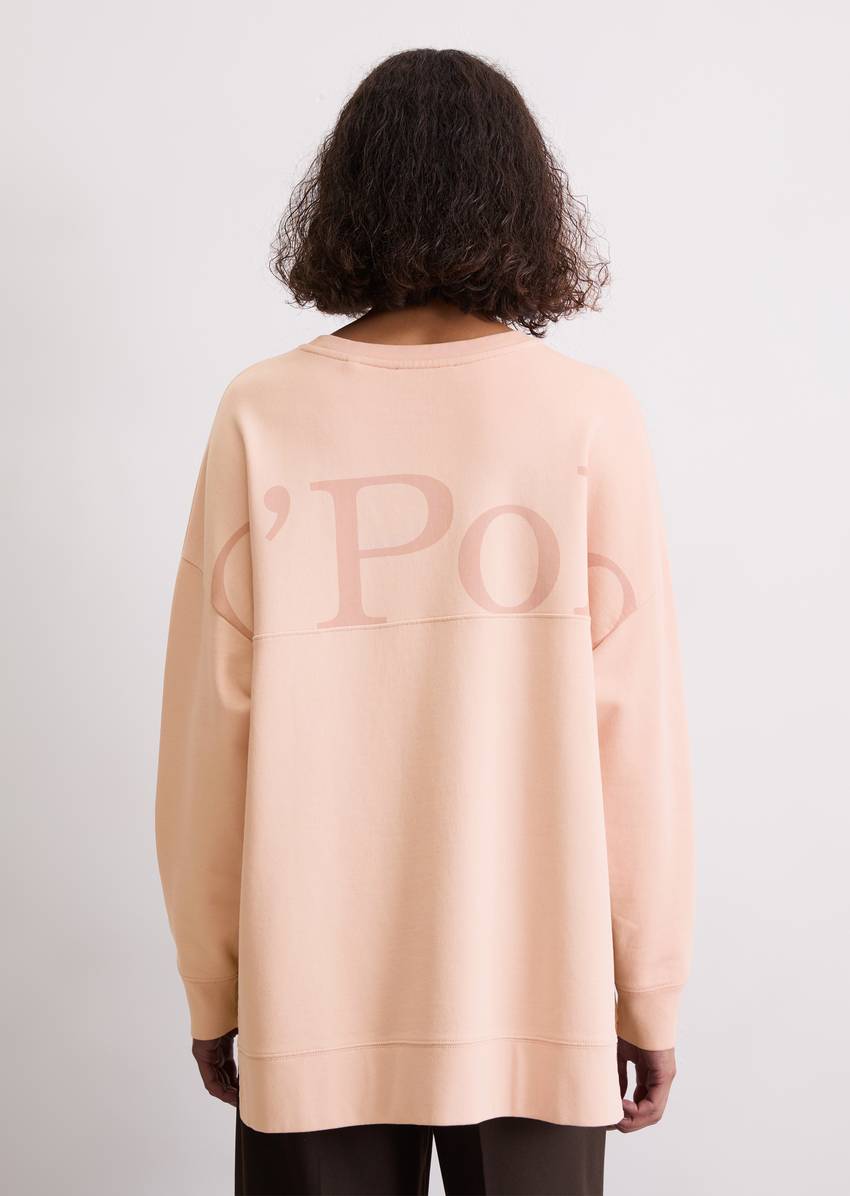 Logo sweatshirt loose made from organic cotton