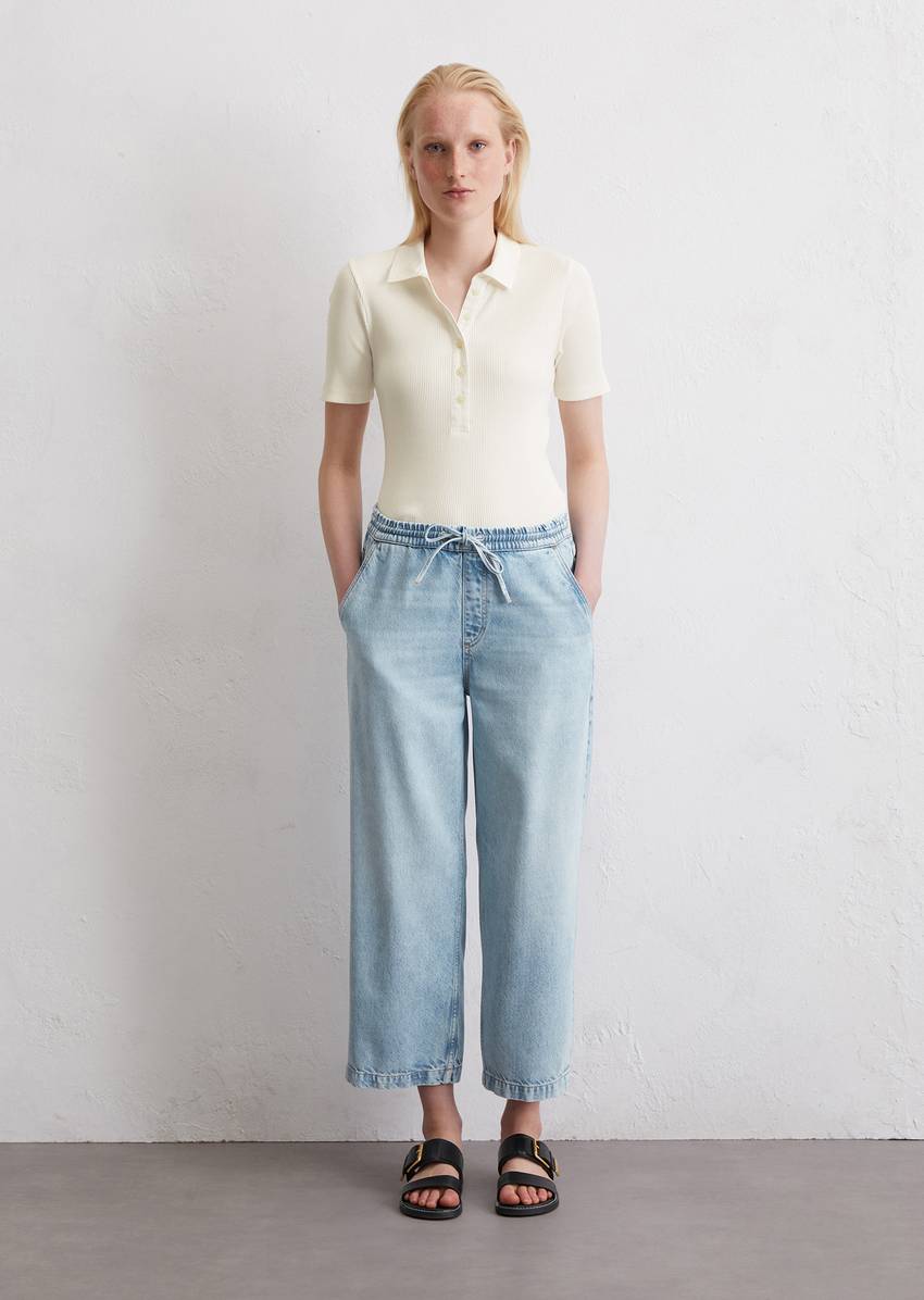 Flowing trousers wide made from TENCEL™ Lyocell mix