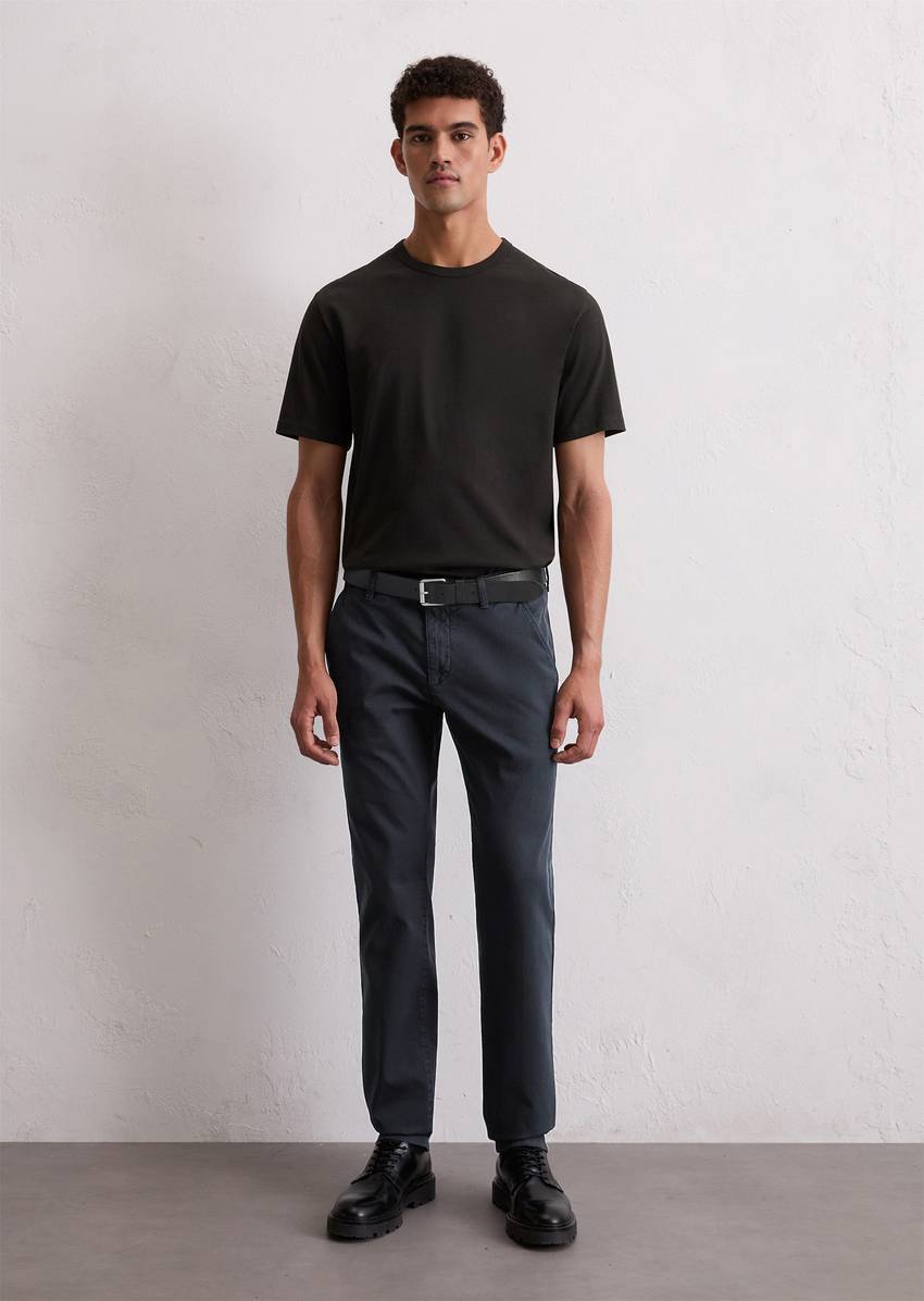 Chino model Stig shaped made from an organic cotton blend