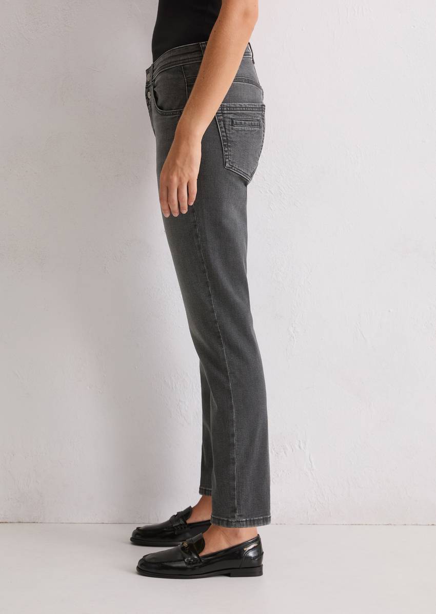 Jeans model Theda boyfriend cropped made from organic cotton stretch