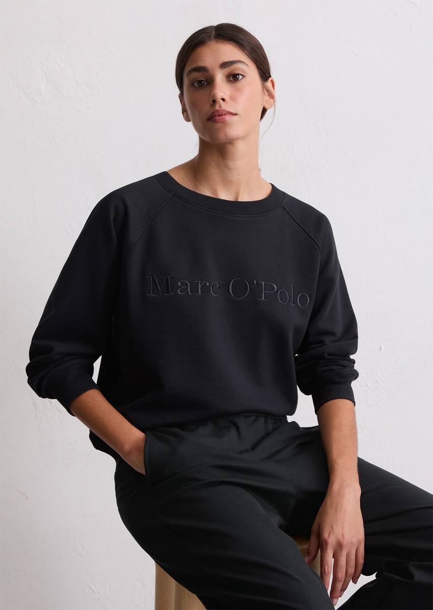 Logo sweatshirt relaxed made from organic cotton