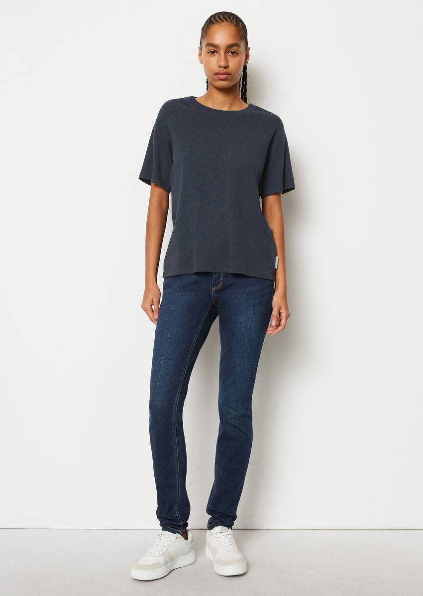 Loose slub jersey T-shirt made of soft organic cotton