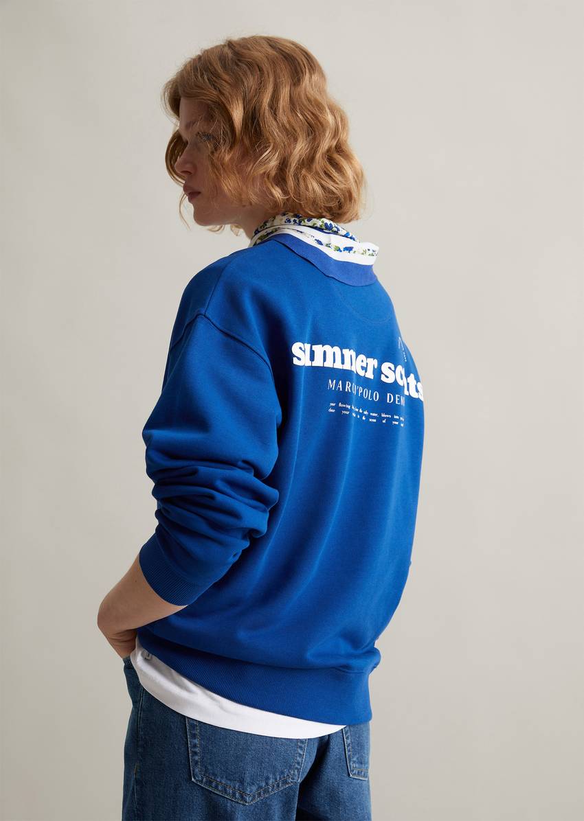 Oversize sweatshirt made from soft French terry
