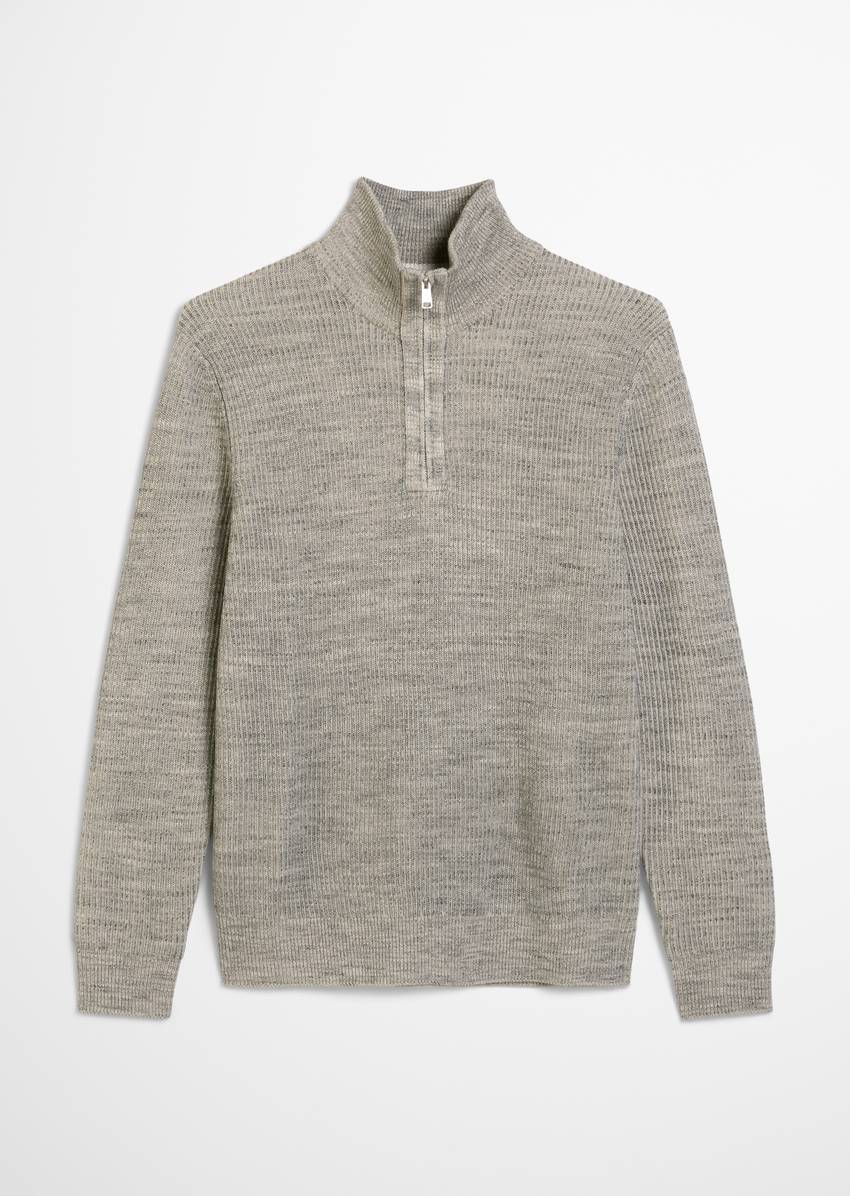 Troyer regular made from a cotton/virgin wool blend