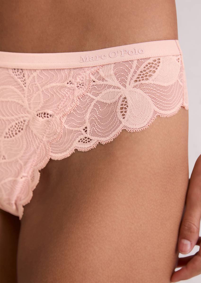 String with delicate lace