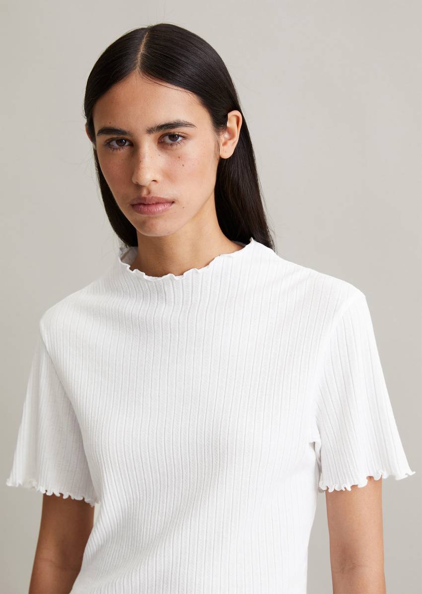 T-shirt made from modern ribbed jersey