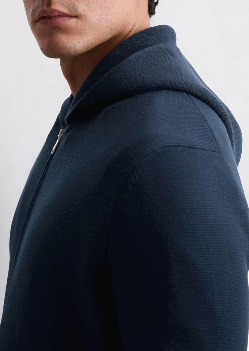 DfC hooded cardigan made from pure organic cotton