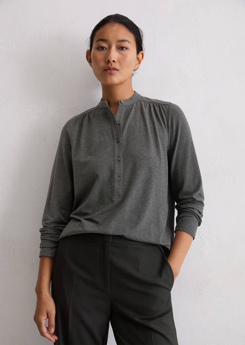 Relaxed jersey blouse with TENCEL™ Modal