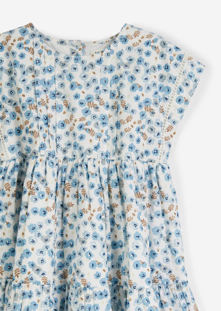 KIDS-GIRLS dress with wide flounces