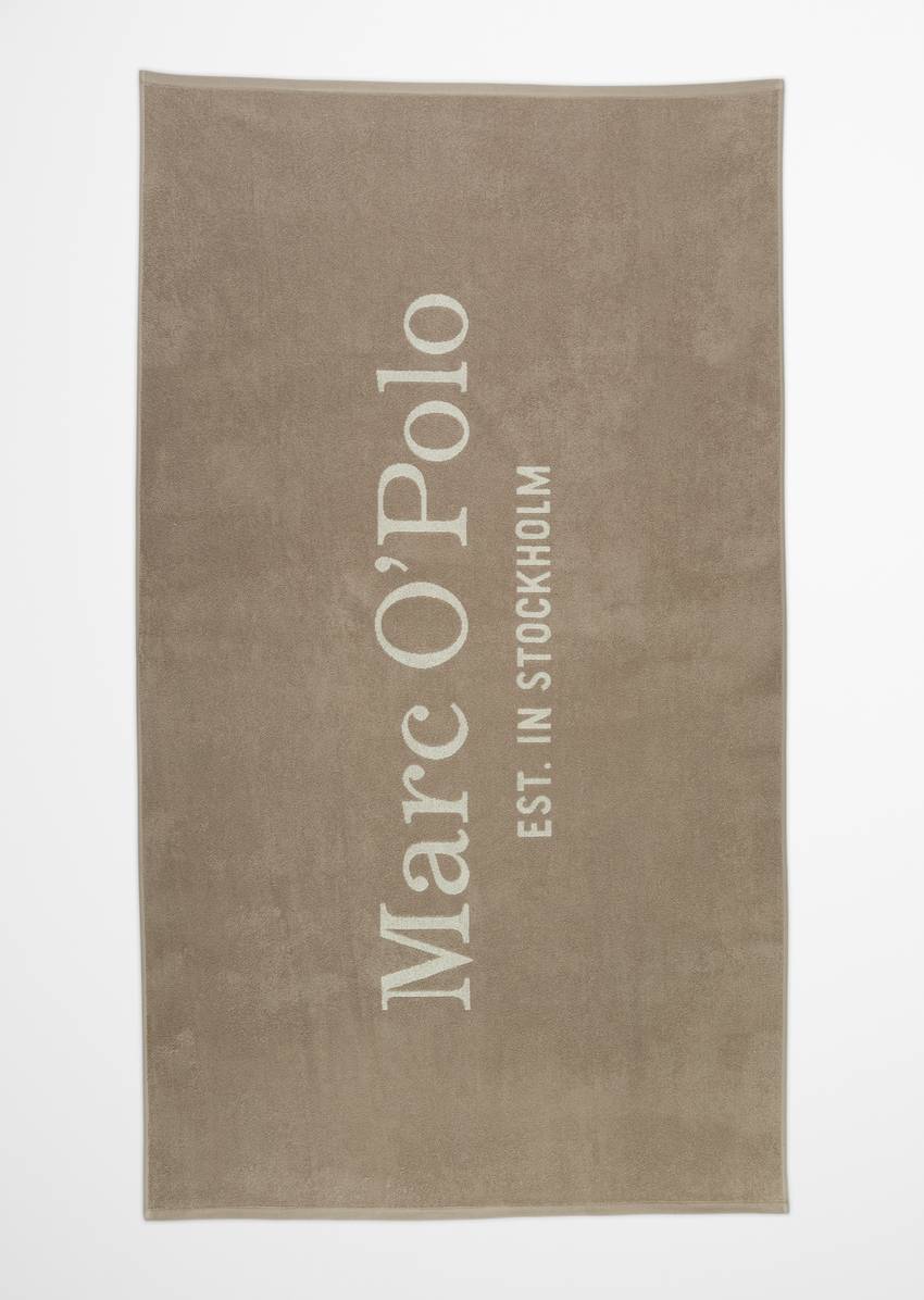 Statement bath towel made from pure organic cotton