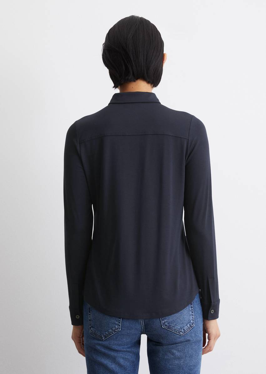 Regular jersey blouse from LENZING™ ECOVERO™