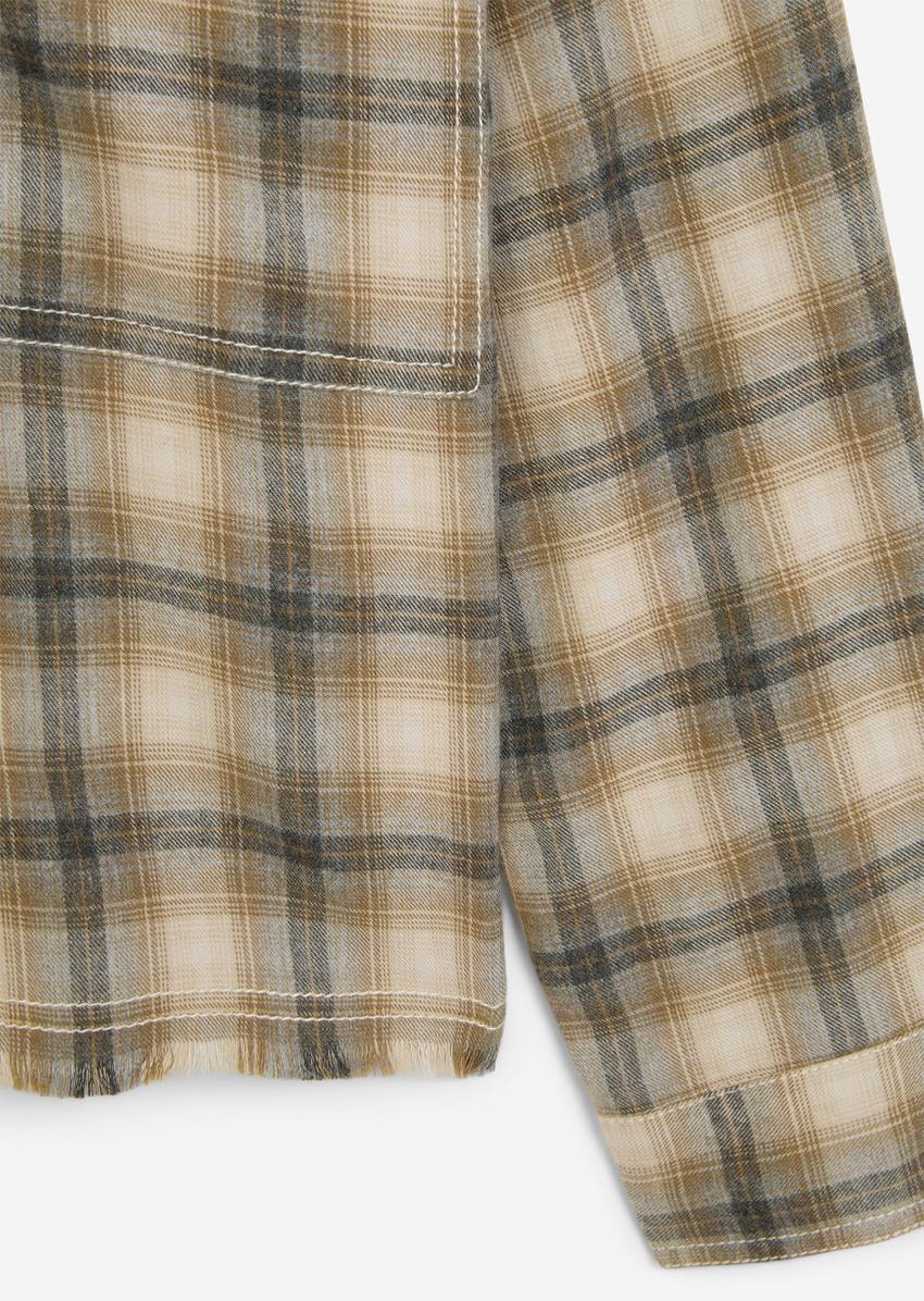 TEENS-GIRLS shirt blouse made from soft organic cotton flannel